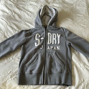 Superdry double hood zipper hoodie